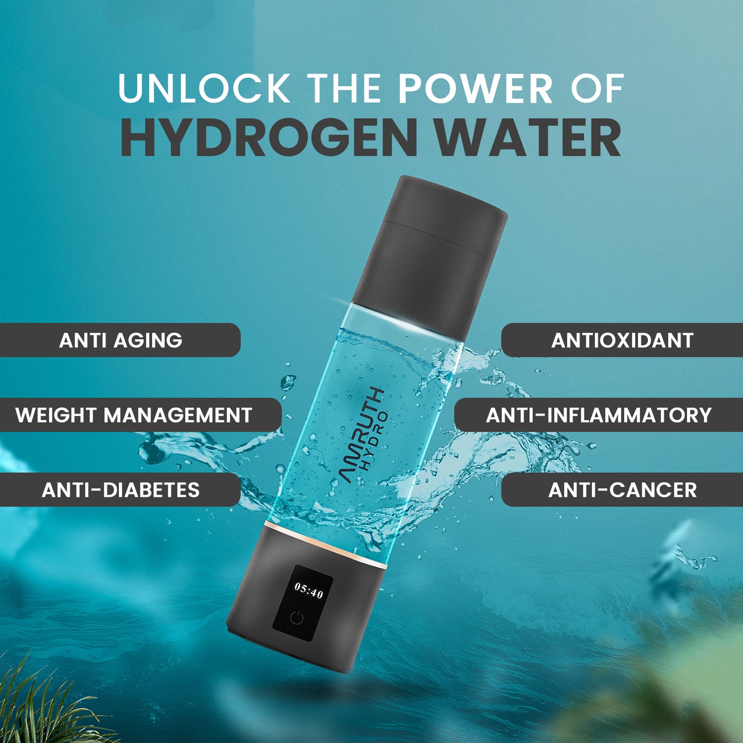 Hydrogen-rich Water Bottle (Product Model: ABS-FQ-06A)