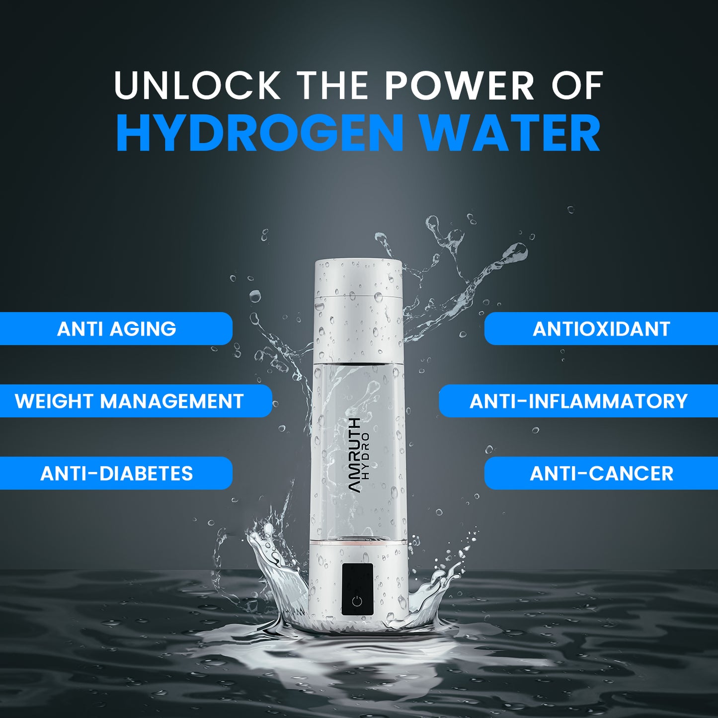 Hydrogen-rich Water Bottle (Product Model: ABS-FQ-06B)