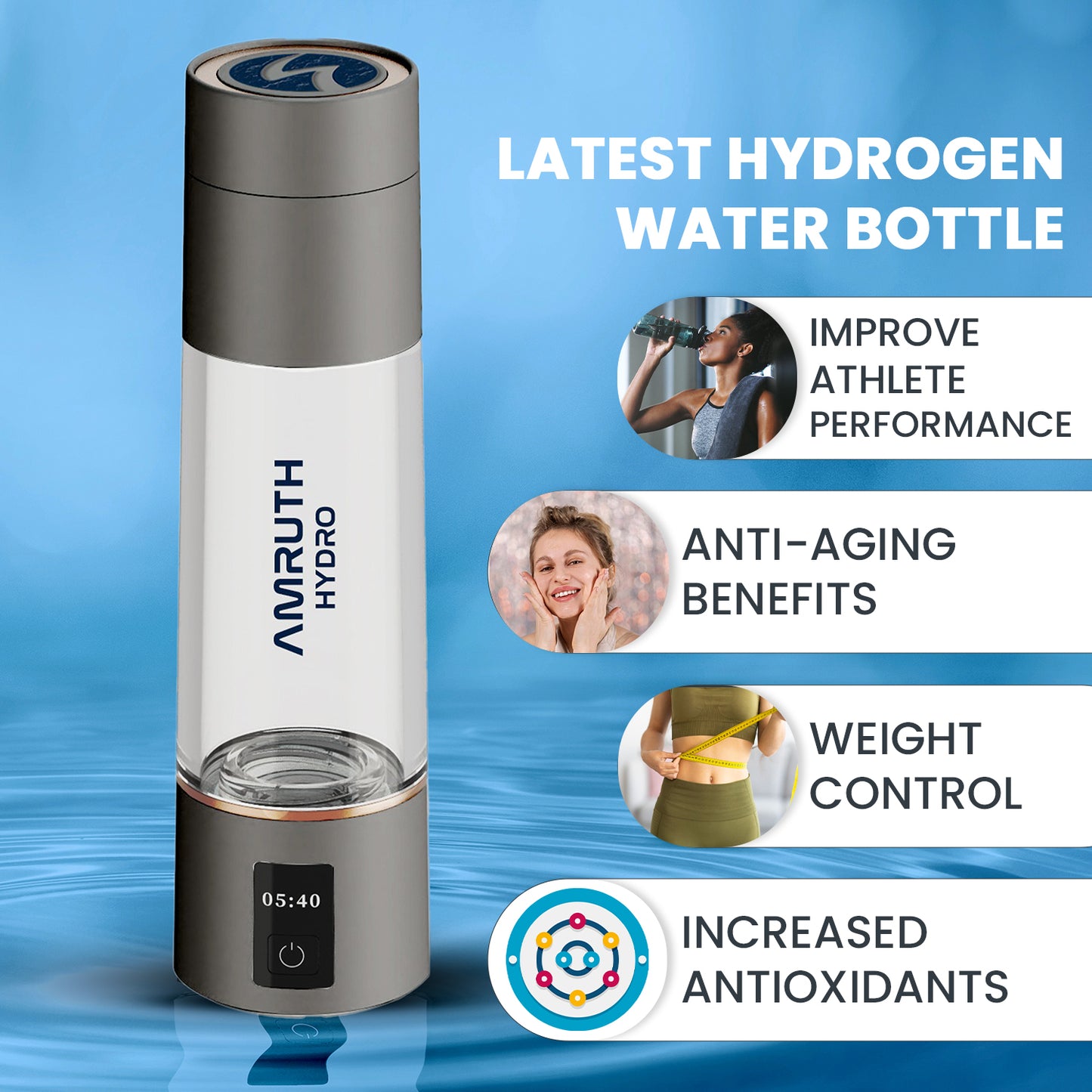 Hydrogen-rich Water Bottle (Product Model: ABS-FQ-06A)