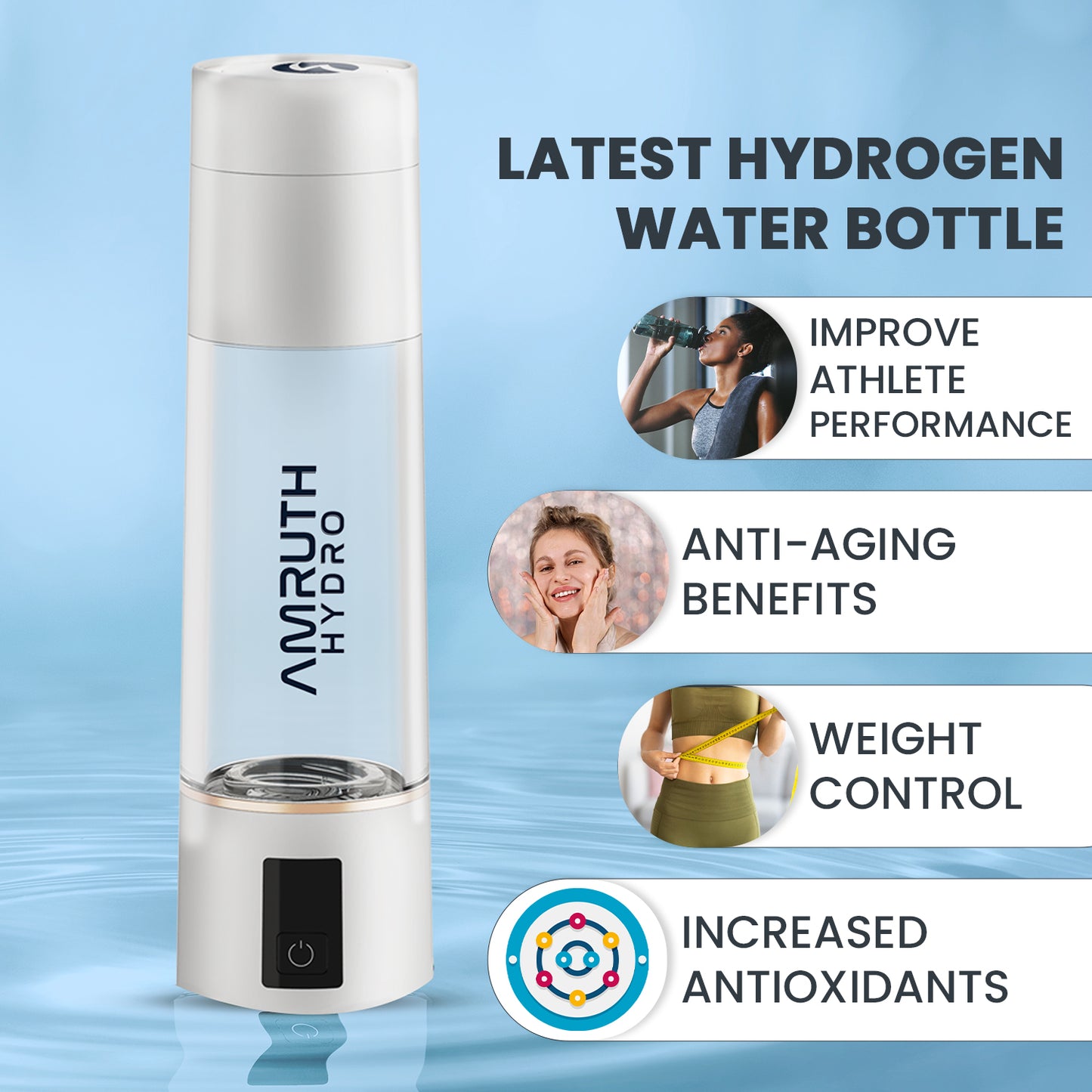 Hydrogen-rich Water Bottle (Product Model: ABS-FQ-06B)