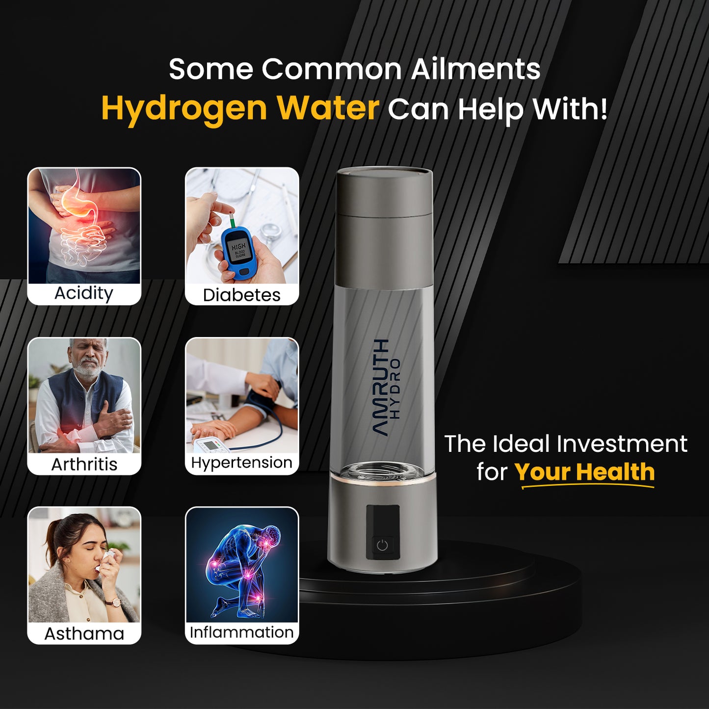 Hydrogen-rich Water Bottle (Product Model: ABS-FQ-06A)